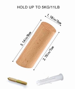 2 Perchas de madera NUEVAS