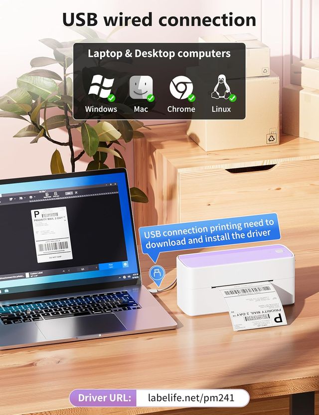 IMPRESORA TÉRMICA CON ETIQUETAS AUTOADHESIVAS