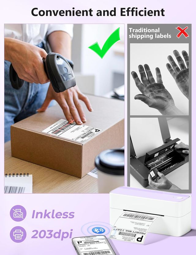 IMPRESORA TÉRMICA CON ETIQUETAS AUTOADHESIVAS