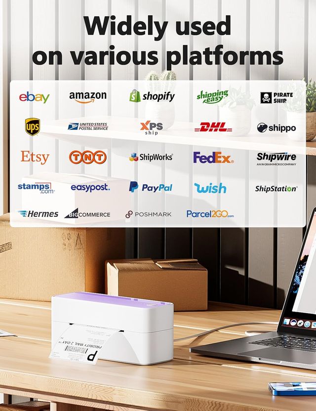 IMPRESORA TÉRMICA CON ETIQUETAS AUTOADHESIVAS