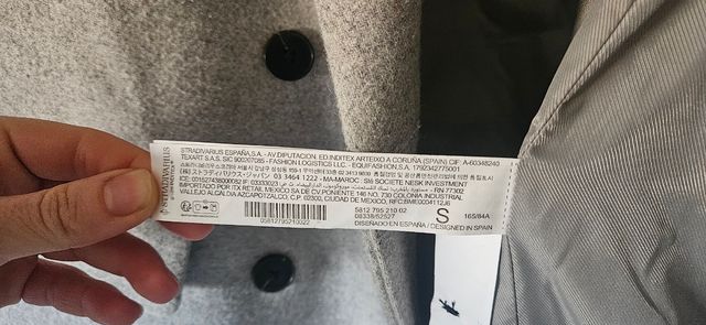 Abrigo lana stradivarius tendencia 2025