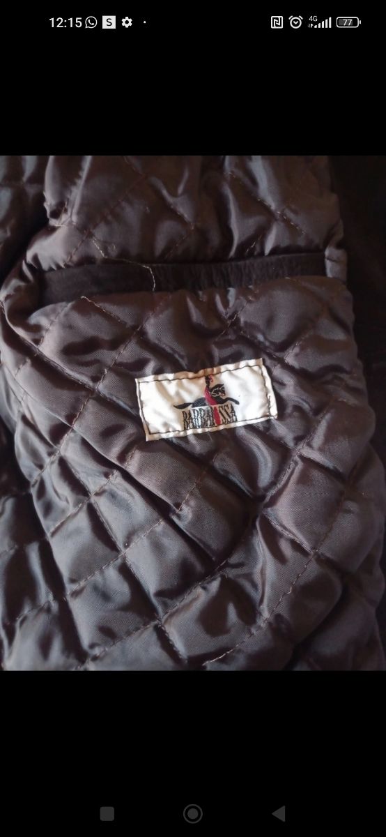 Capotto vera pelle imbottito