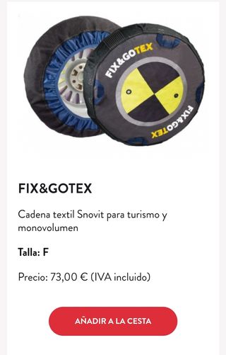 Cadena de nieve FIX&GOTEX