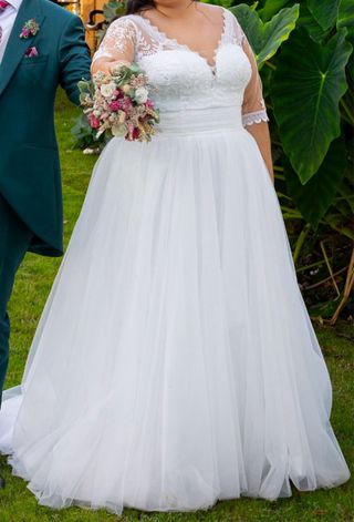 Vestido de novia talla grande
