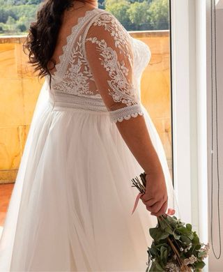 Vestido de novia talla grande