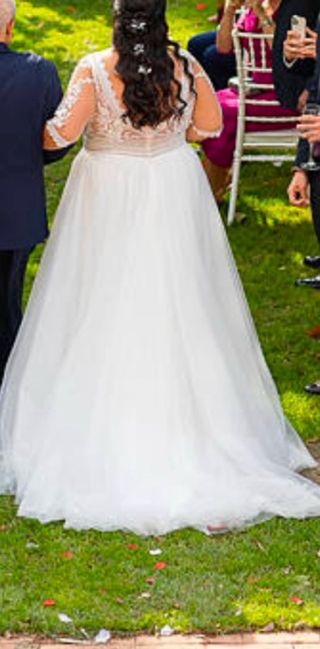 Vestido de novia talla grande