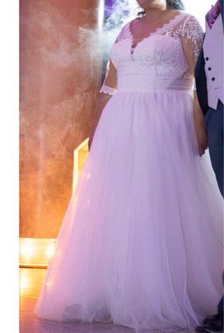 Vestido de novia talla grande