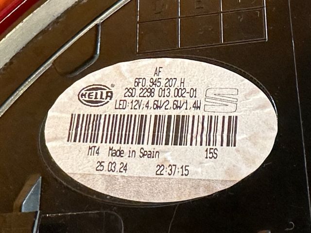 Fanale posteriore sinistro a led per Seat Ibiza (KJ1)