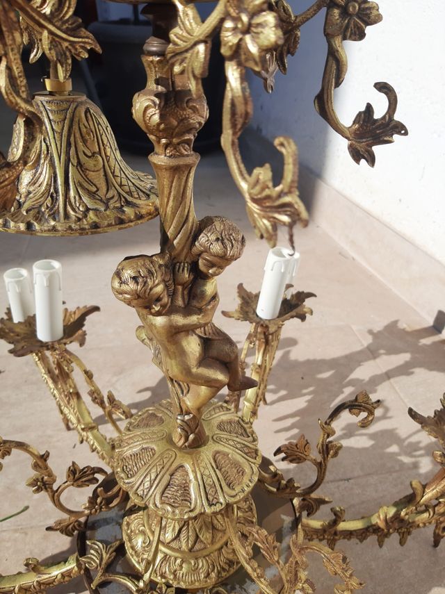 Lámpara techo bronce