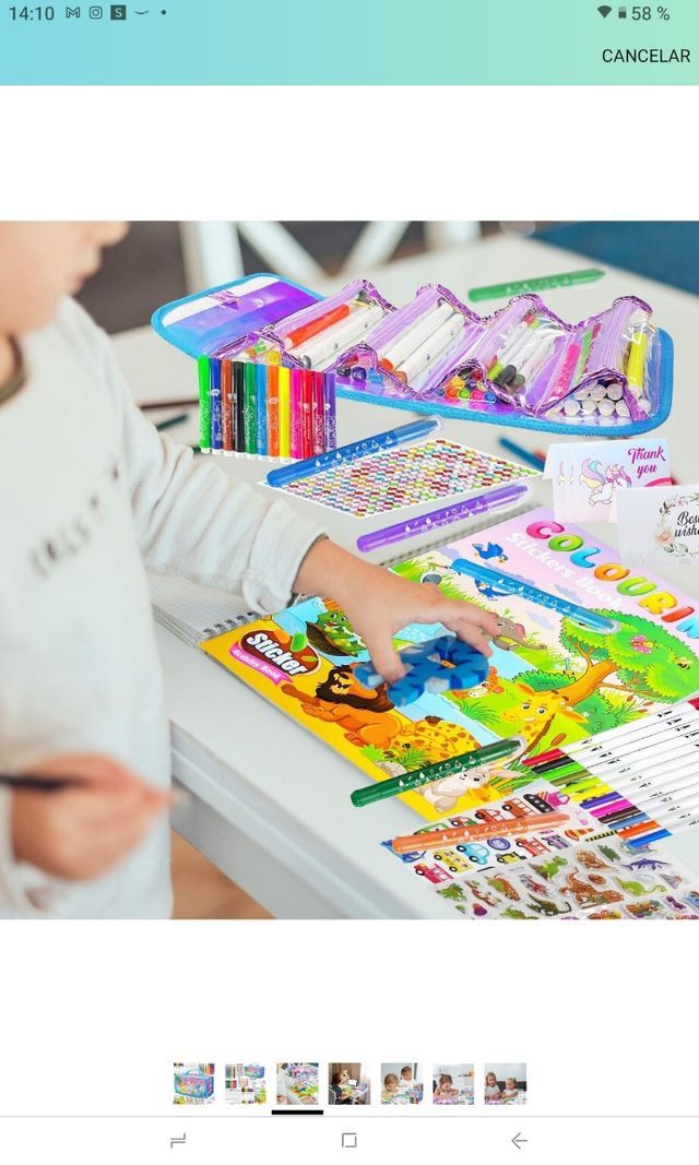 Juego de pinturas gatita