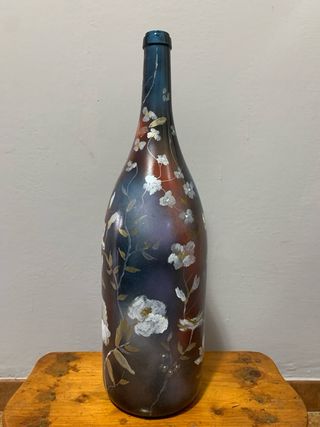 Bottiglia dipinta a mano