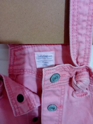 Salopette jeans rosa