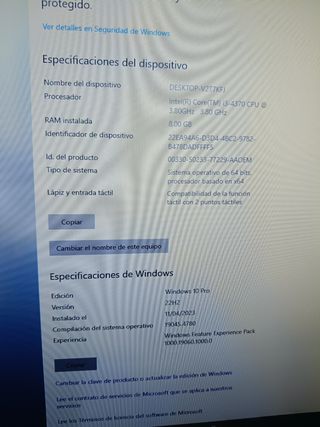 Ordenador,todo en pantalla 