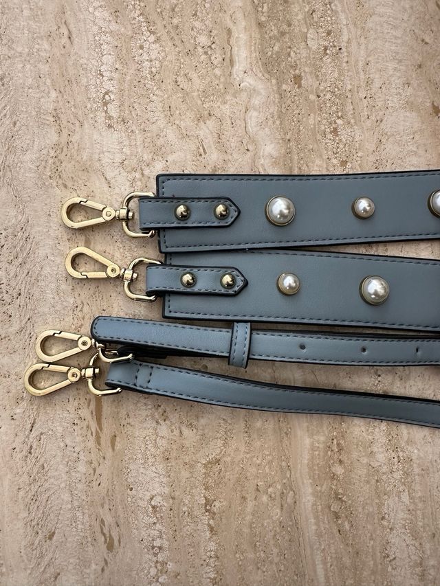 Bolso azul grisáceo marca Carpisa