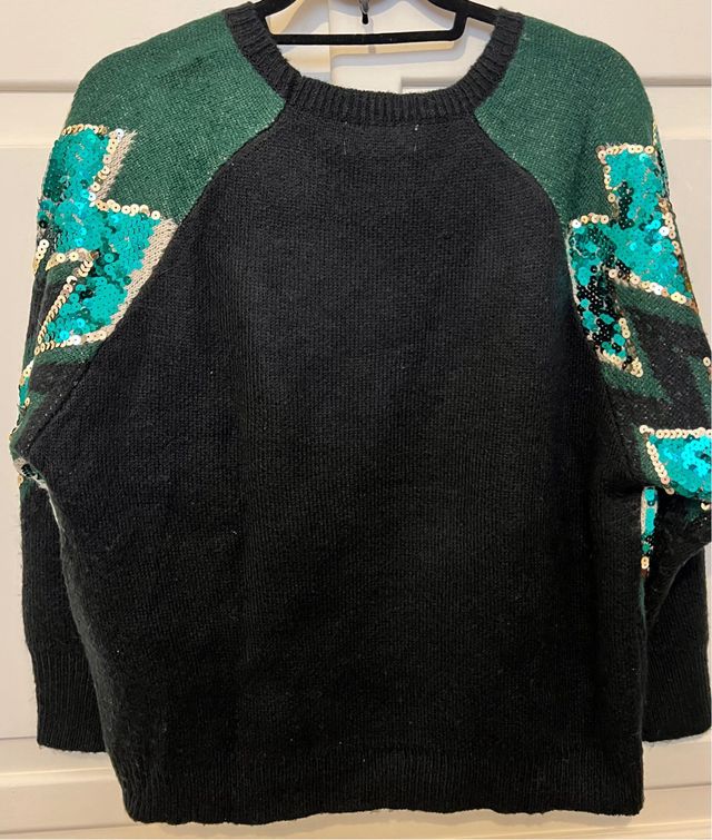 Jersey de punto con lentejuelas