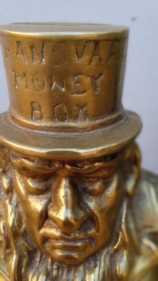 Hucha alcancia bronce inglesa 1900 antiguedad