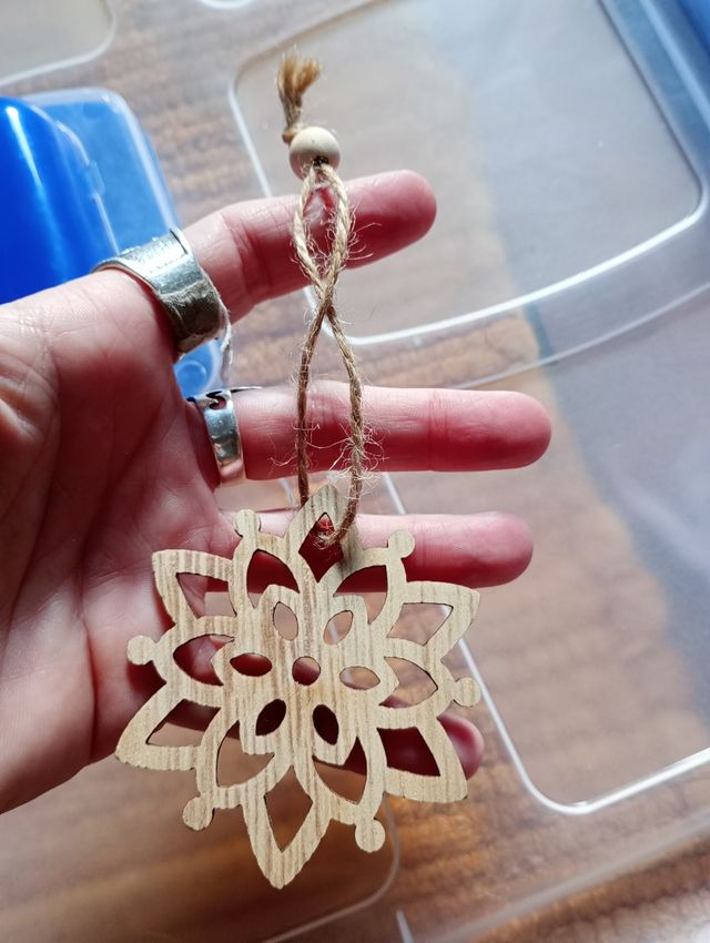 Adornos madera árbol de Navidad