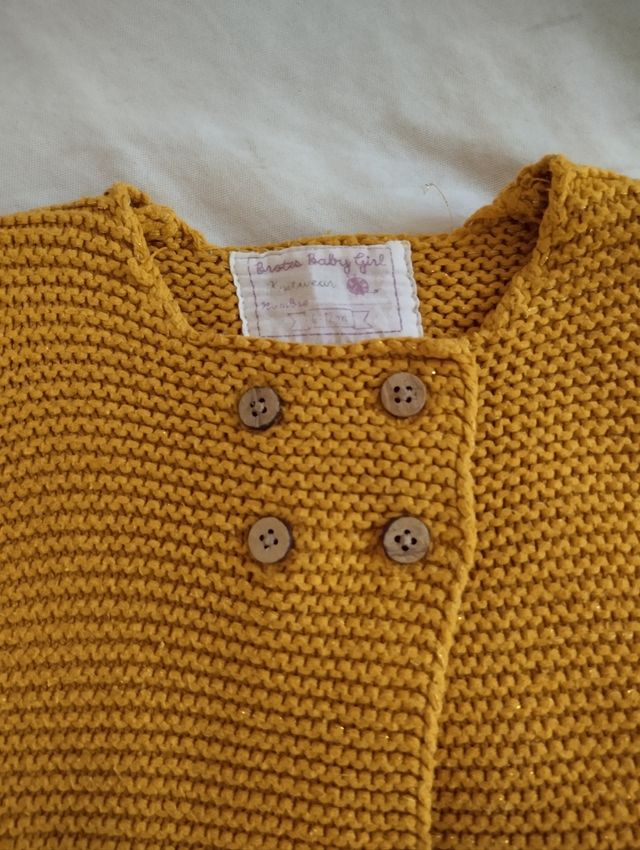 Chaqueta Mostaza 6-12meses