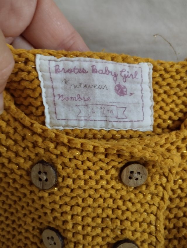 Chaqueta Mostaza 6-12meses