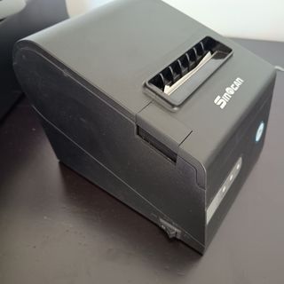 Scanner de código de barras, impressora térmica e