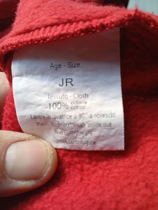 Felpa con cappuccio 13 anni