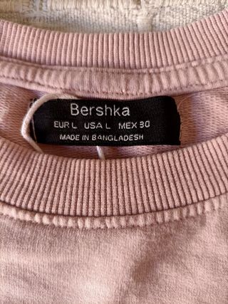 Sudadera corta de Bershka