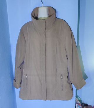Parka mujer acolchada tacto aterciopelado 