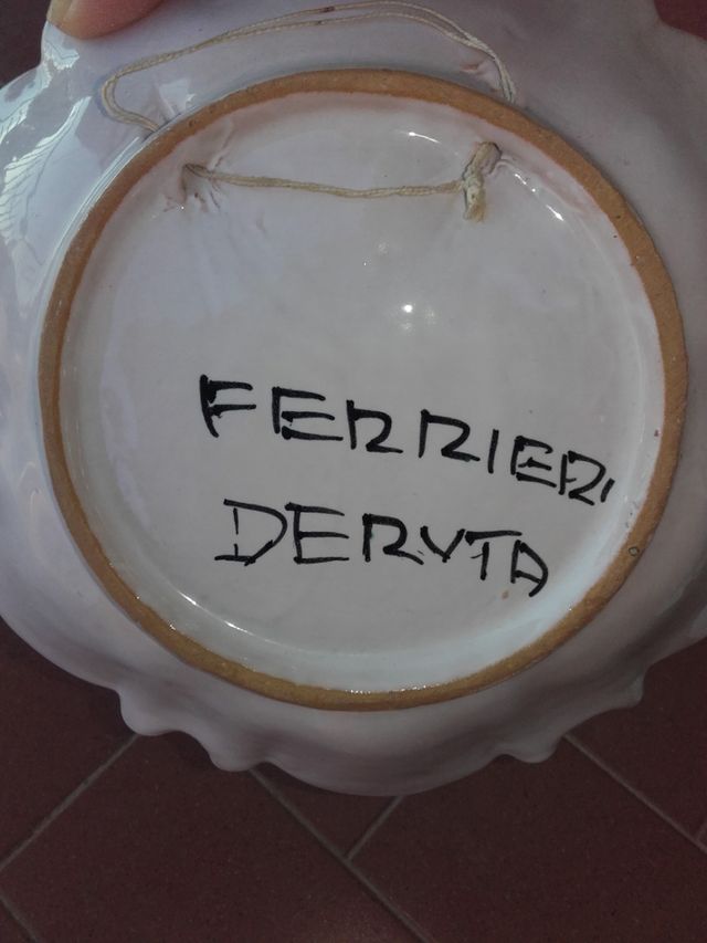 Piatto decorativo ceramiche Deruta