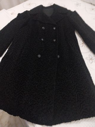 Abrigo astracán negro