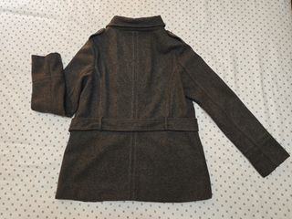 Abrigo lana gris talla 42