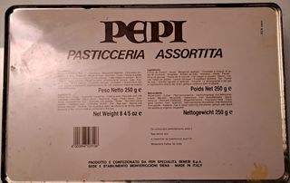 Pepi scatola in latta