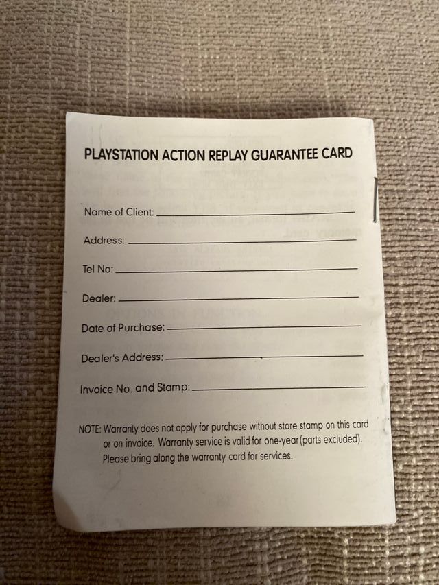 Action Replay for PlayStation Game media.con caja