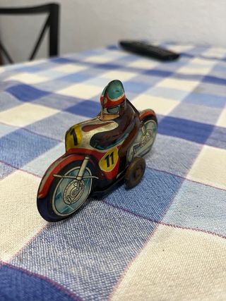 juguete Moto antigua Roman de carreras
