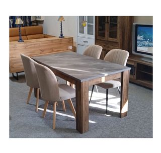 Mesa nordica y 4 Sillas beige o grises