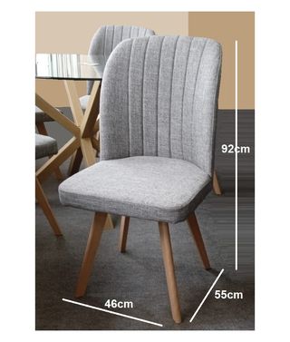 Mesa nordica y 4 Sillas beige o grises