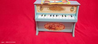 Mini piano juguete madera