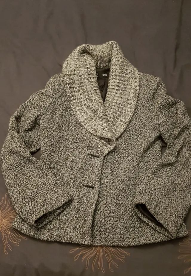 Chaqueta Mango Gris