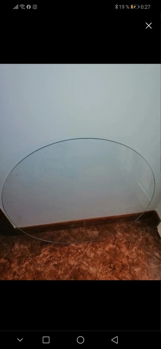 Cristal mesa camilla 70 cm