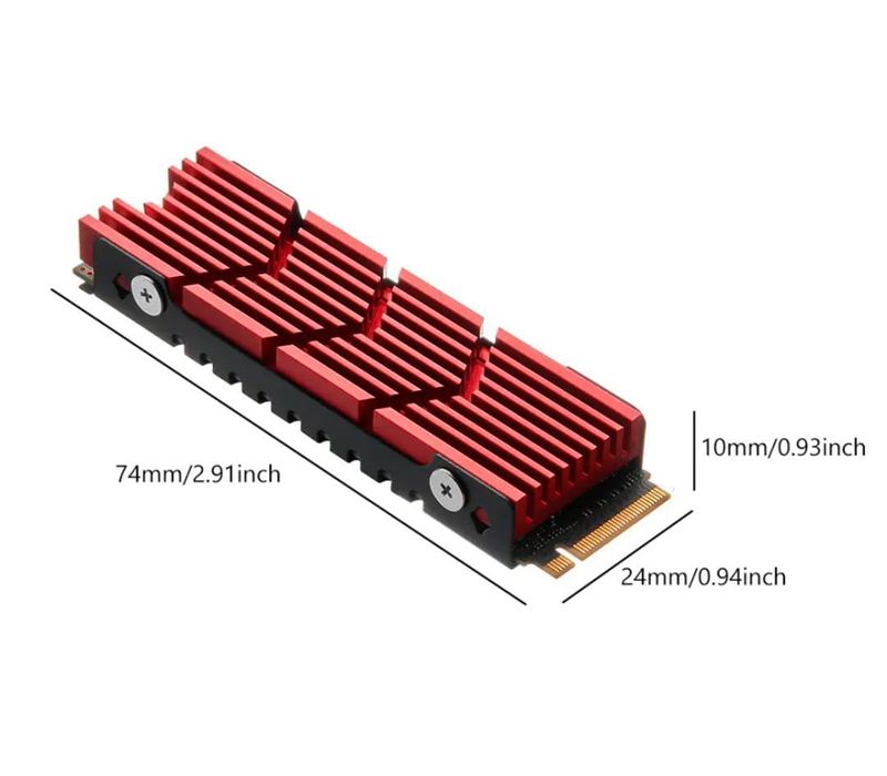 Disipador M.2 SSD NVMe, M2 2280 SSD afbeelding 3
