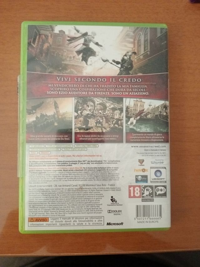 Assassins`s Creed 2 Xbox