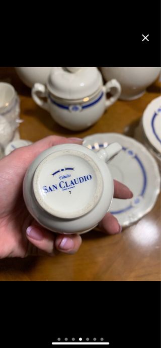 Juego tazas cafe San Claudio