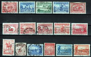 14 FRANCOBOLLI AUSTRALIA ANNI 30