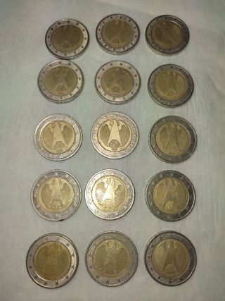 Vendo lote de monedas de 2 euros