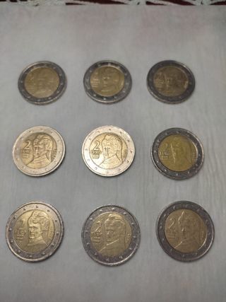 Vendo lote de monedas de 2 euros