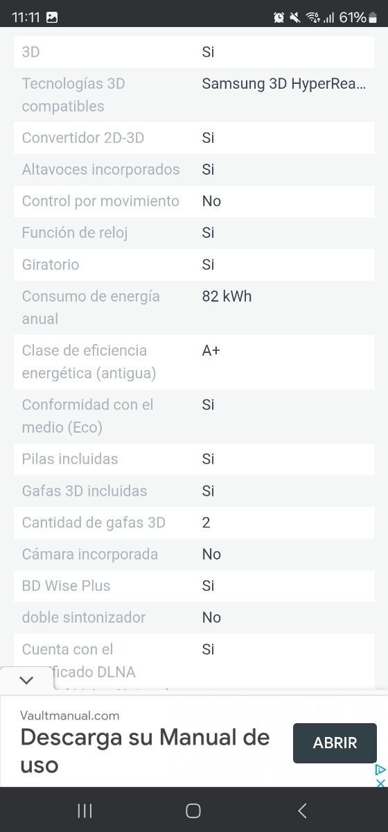 Televisión 48 pulgadas samsung