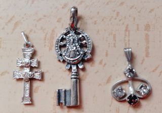 3 Colgantes plata