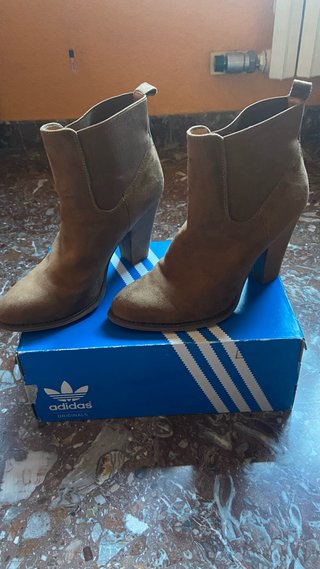 Botines marrones caquis con tacon
