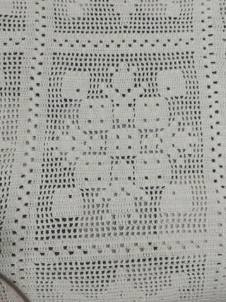 Colcha ganchillo cama matrimonio con cojín