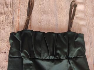 Abito da sera  in raso verde