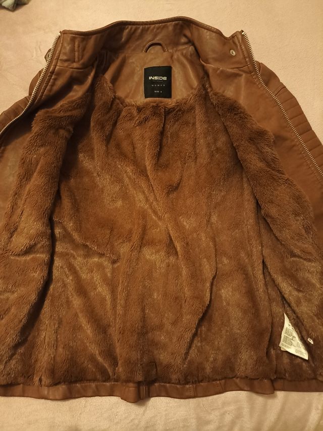 Chaqueta de polipiel 